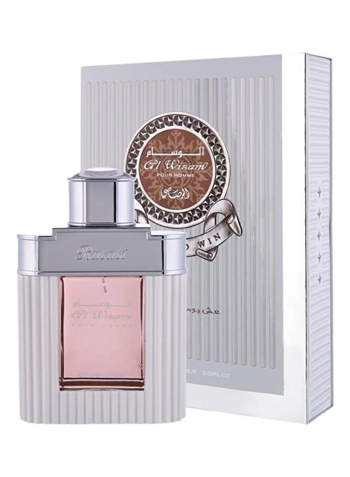 wisam Al Wisam Day by Rasasi - Eau de Parfum for Men, 100ml